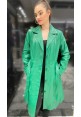 Dámsky kožený kabát REBECCA gucci verde